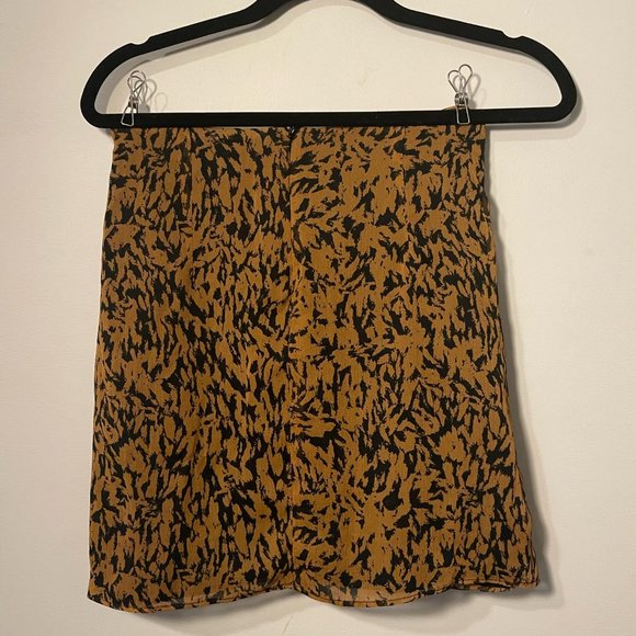 Zara Patterned Wrap Knot Mini Skirt - Small - Picture 6 of 16